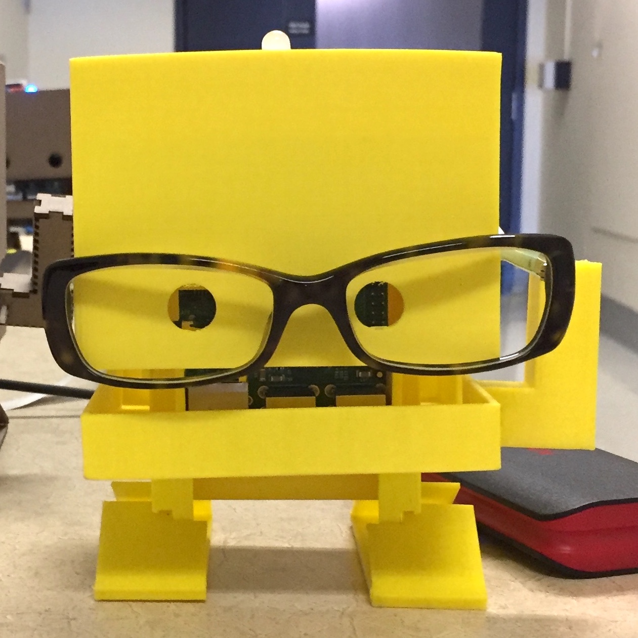 TJBot with glasses